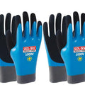 Heavy Hitter Insulated Work Gloves ASTM D120 Certified 1000V Electrical Safety Gear Sick Rubberized Grip Two Pairs Large Size Blue