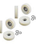 Durable Nylon Planetary Gear Set For E Bike Hub Motors With 31T 35T 36T Gears, 608 Bearing And Stainless Steel Internal Gears, Beef Up Your Ride Upgrade For Electric Bicycle Repair Parts Kit, 6 Pack, showing individual gears, bearings, and clips