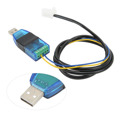 USB Programming Cable for Electric Bikes and Scooters 115200 Baud PC Programmable Controller Link for VOTOL EM 150 2 EM 200 2 EM 260 2 DIY Motor Drive Tuning Kit for Plug In Throttle Tweaks and Easy Onboard PC Access