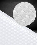 Close-up of Pearlized White Bubble Mailers Self Seal Padded Envelopes texture with thick bubble protection view