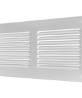 Scratch Resistant White Metal Vent Cover 8x4 Inch 5 Pack Louvered Duct Grille With Built In Mesh Screen Wall Or Ceiling HVAC Vent Register