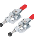 Two Push Pull Toggle Clamps 40kg Load Heavy Duty Clamp With Plastic Coated Handle For Welding Electronics Installation And Storage