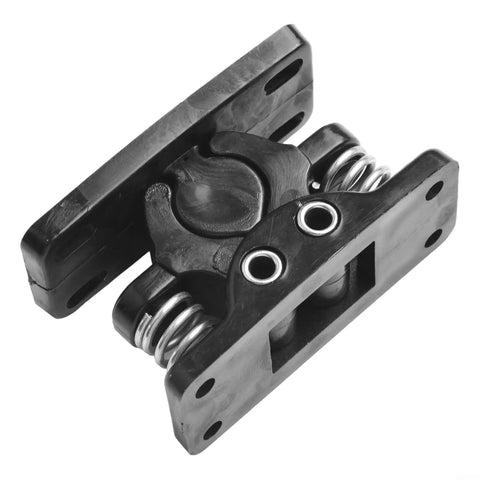 Spring Loaded Double Roller Door Latch With Strong Grip, Stainless Steel Black Touch Release Clamp For RV Cabinets, Marine Grade