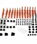 Aluminum Fairing Bolt Kit For YZF R1 1998 1999 2000 2001 2002 2003 Orange Screws Set for motorcycle panels