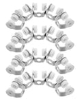 Heavy Duty Metal Sliding Door Rollers Kit 25 Pcs With Folding Track Wheels for heavy doors, shown in a set against a white background.