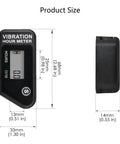 Vibration Activated Digital Hour Meter Self Powered Wireless Resettable Job Timer With User Lock For Generator Lawn Mower Motor Marine ATV And Gear That Vibrates At Work, 33mm x 68mm