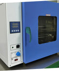 Heavy Duty Oven Handle Replacement For Commercial Kitchen Equipment on blue oven with green handle and digital display.