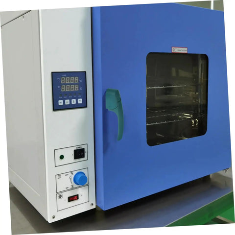 Heavy Duty Oven Handle Replacement For Commercial Kitchen Equipment on blue oven with green handle and digital display.