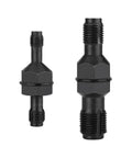 Dual Size Spark Plug Thread Chaser Tool For M10 1.0, M12 1.25, M14 1.5, M18 1.5 Threads With A 13 Sixteenth Inch Hex Head Black Steel