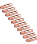 Cool 10 Pack MB 15AK Welding Torch Contact Tips With M6 Thread Hole. Durable copper design, 24mm long, easy to install.