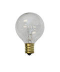 Replacement Globe Light Bulb G50 7W 130V E17 Intermediate Base Clear 25 Pack For C9 Style Fixtures Ceiling Lights And Decorative Lamps