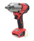 18V Cordless Half Inch Impact Wrench Brushless Beast, 500 FtLbs Peak Torque, Lightweight 3.9 Lbs, 4 Speed Settings, red and black