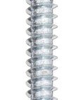 Top Shelf Heavy Duty Zinc Plated Steel Self Drilling Screw showing modified truss head, half inch length, ideal for home improvement.
