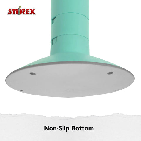 Non-slip bottom of wiggle stool for class and home study, teal, angled base for better posture and balance