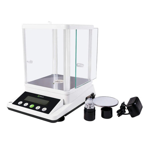Digital Analytical Balance 110 g Capacity With 0.001 g Readability High Precision Lab Scale With Front And Rear Dual LCD Screens