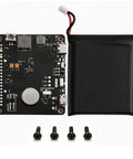 Heavy Duty 5000mAh Ups Battery For Raspberry Pi 4B And 3B Plus with connected module and screws for secure installation.
