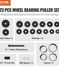 Front Wheel Drive Bearing Press Kit 23 Piece Bearing Puller Set With Sliding Screws Bushings Sleeves Plates And Storage Case