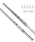 12 Inch Small Narrow Drawer Slide Pair Heavy Duty Ball Bearing Extensions For Cabinet Fits Tight Spots Like A Dream Full Extension Telescoping Tracks with mounting hardware.