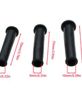 Dead Serious Power Cord Protection Keeping Your Drills And Cutters Snug As A Bug Heavy Duty Rubber Cable Strain Relief Protectors 9 piece kit of black rubber sleeves.