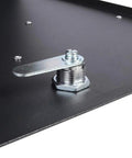 Close-up of locking mechanism on the Sturdy Heavy Duty Large Capacity Wall Mount Mailbox With Lock And Newspaper Compartment For Outdoor Use.