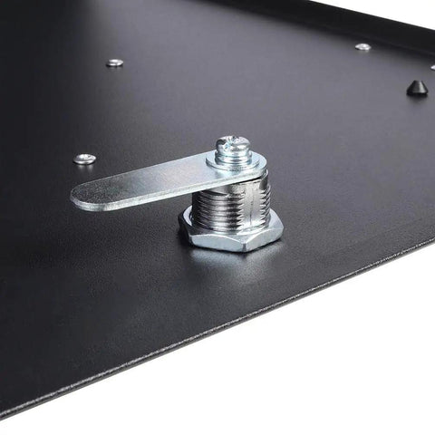 Lock mechanism of Large Capacity Mailbox With Key Lock For Outside, Wall Mount Steel Mailbox With Newspaper Compartment, Heavy Duty Outdoor Mailbox, 14.4 x 13 x 4.2 Inches, Black