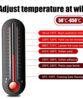 Temperature settings from 50°C to 650°C for Beast 2000W Heat Gun For Resin And Crafts With Dual 110 And 220 Volt Input, Quick Heat Up To 1202