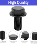 Close-up of durable black M8 145344-01 bolt for Dewalt miter saws, featuring high-quality materials and corrosion resistance.