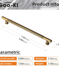 Antique Brass Cabinet Pulls 6 Pack Vintage Bronze Drawer Handles 7 1 4 Inch Center To Center Solid Zinc Alloy Bar Pull dimensions