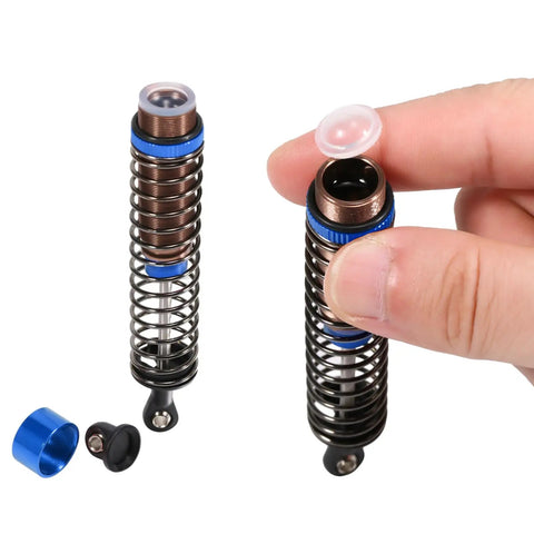 Oil Filled 62mm RC Shock Absorber Kit For Tamiya TT 01 TT 02 Hyper Go One To Fourteen H14BM 14209 Losi Upgrades Blue close-up view