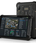 Hella Tough Eight Inch Rugged Android Tablet With 4G LTE Dual Sim Cellular, IP69K Waterproof Night Vision Lens, Rock Solid Field Ready Powerhouse For Construction Crews And Outdoor Tech Hustle displaying an inspection map.