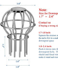 Pro Grade Round Downspout Gutter Strainer For One Point Seven To Two Point Four Inch Downspouts 304 Stainless Steel Filter