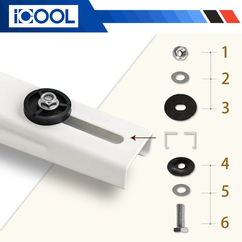 Heavy Duty Mini Split Wall Mount Bracket For 9000 To 36000 BTU Universal Ductless AC And Outdoor Condenser assembly diagram