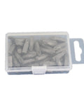 50 Pc Pozi PZ2 Screwdriver Insert Bits Set, Impact Ready, 1 Inch Length, Hex Shank With Quick Release Slot in plastic case