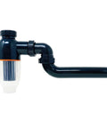 No Mess Money Saving P Trap 2 Pack In Black And Transparent Easy To Install Under Sink Plumbing Upgrade Side View