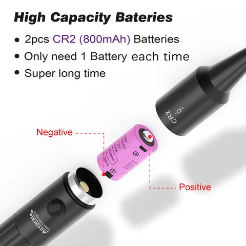 Red BoreSight Kit For Calibers From 0.17 To 12 Gauge Rifle And Handgun Red Dot Boresight with CR2 800mAh battery illustration