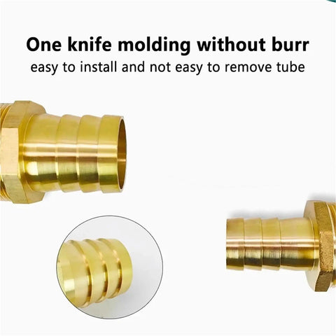 Heavy Duty Brass Pneumatic Hose Fittings Kit 20/100Pcs With Female Thread 6mm 8mm 10mm 12mm Pagoda Hose Barb Tail close-up