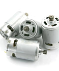 RS550 DC Electric Motor Delivering Sweet Torque And Slick Low Noise Operation Rock Solid Dust Resistant Housing With Standard Mounting For Hassle Free Continuous Power Across Multiple Voltages, showing multiple angles.
