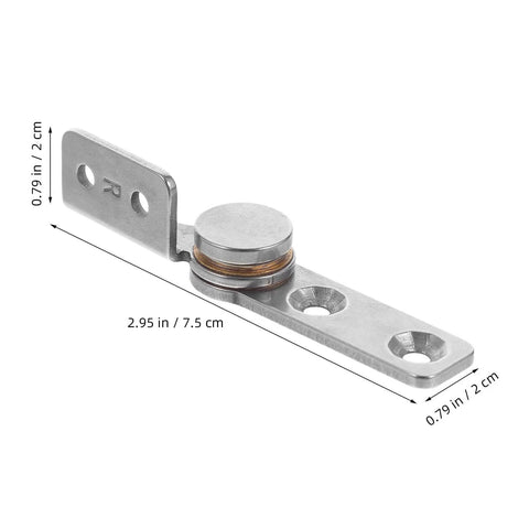 No Brainer 304 Stainless Steel Damping Torque Hinges With Soft Close Positioning For Cabinets And Equipment Doors Left And Right 2 Pack Industrial Box Hinges ORFOFE, shown from side