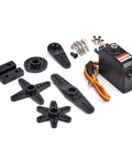 Top Grade 25G Metal Gear Digital Servo Featuring Coreless Motor High Torque RC Crawler Upgrade Parts, includes gears and accessories.