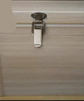 Heavy Duty Sliding Door And Window Latch Kit Includes Five Premium Spring Loaded J108B Hasp Catches Made From Mild Steel For Secure Cabinet Box Hardware Installation That Keeps Everything Locked Tight And Ready To Go. Mild steel spring latch on wooden cabinet door