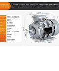 0.75kW Three Phase 220V Permanent Magnet Synchronous Motor With Pure Copper Windings Industrial Grade No Fuss Install