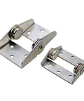 High-torque damping hinge set, 304 stainless steel; two metal hinge plates with adjustable damped pivots