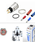 Red LED Buzzer Alarm Indicator Light For 12V Systems In Durable 304 Stainless Steel Housing, connectors, and installation parts