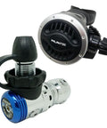 AS103 DIN Regulator With Adjustable Second Stage, 27 Inch Hose, Over Balanced First Stage For Reliable Airflow, Silicone Mouthpiece, Large Purge Button