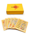 Barrel Shim Kit For.338 Lapua And.300BLK With 3/4x24, M18x1 And M18x1.5 Threaded Patterns, 20 pack shims displayed