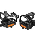 Durable Nylon Bicycle Pedals With Integrated Toe Clips And Straps For Spin Bikes And Kids Bikes Training Pedals One Pair