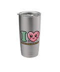 High Power Rocketry Stainless Steel Insulated Tumbler With Dual Wall Vacuum Keeps Drinks Hot Or Cold, Leak Proof Lid With Clear Slider