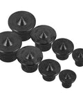8 Pack Wood Dowel Center Transfer Plugs Set, Steel Tenon Drill Hole Tool For Woodworking, precise hole marking pins display