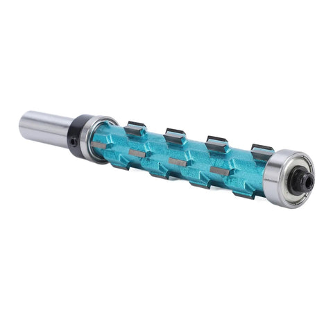 Rock Solid Flush Trim Spiral Carbide Router Bit For Woodworking Pros That Cuts Clean Through Plywood And Hardwood Fast Without Splintering, 3/4" diameter.