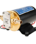 Drop Straight In With This Built Tough Self Priming 12 Volt Oil Scavenge Gear Pump That Shreds Viscous Fluids Fast Through Remote Turbo Systems For Snappy Engine Drains, bronze body, marine application.